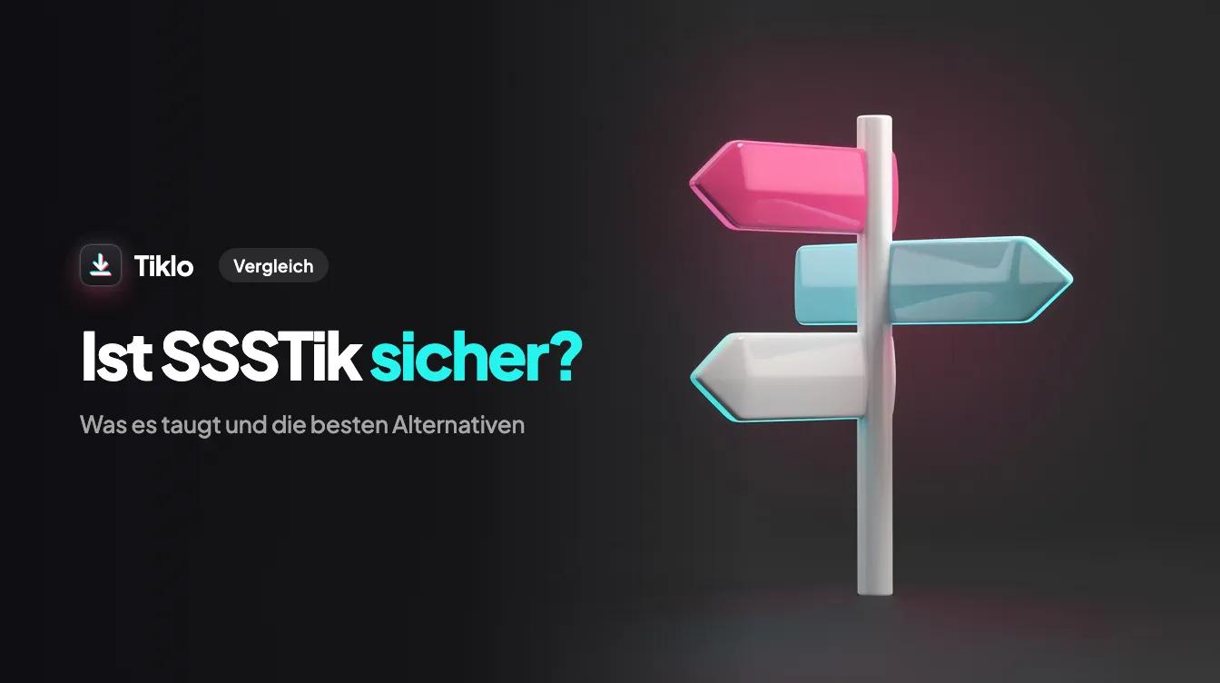 Prüfung der Sicherheit von TikTok-Downloader-Websites auf einem Laptop
