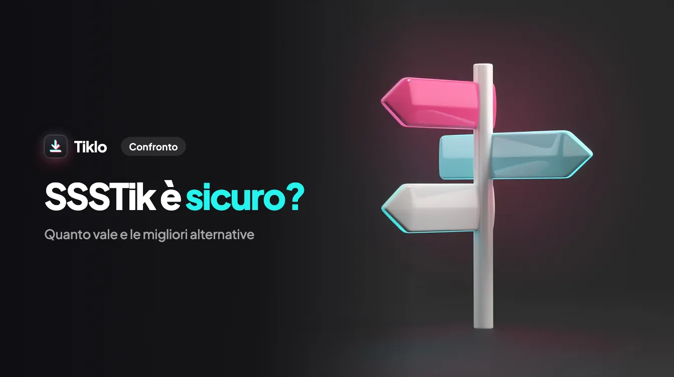 Verifica della sicurezza dei siti downloader TikTok su un laptop