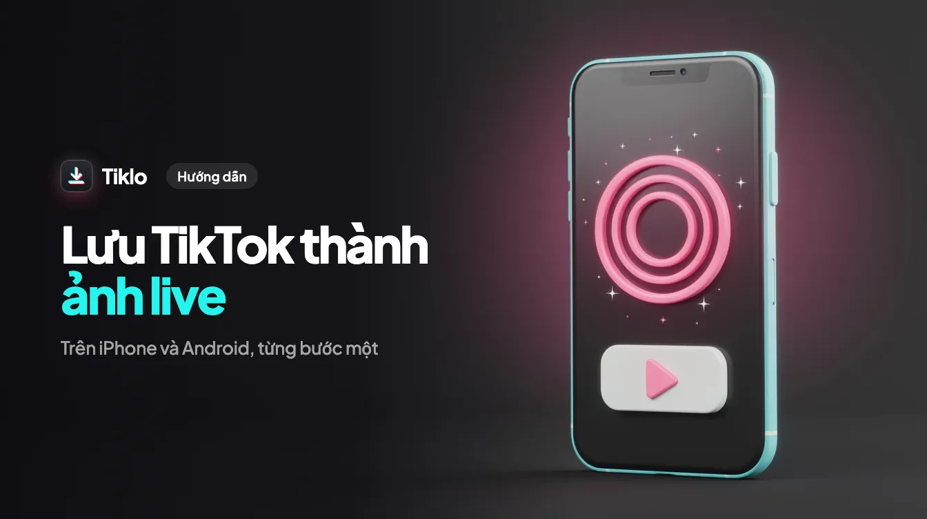 Điện thoại trong đó dải video biến thành các ảnh live xếp chồng